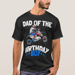 Camiseta Papá del niño de cumpleaños, divertida motocicleta