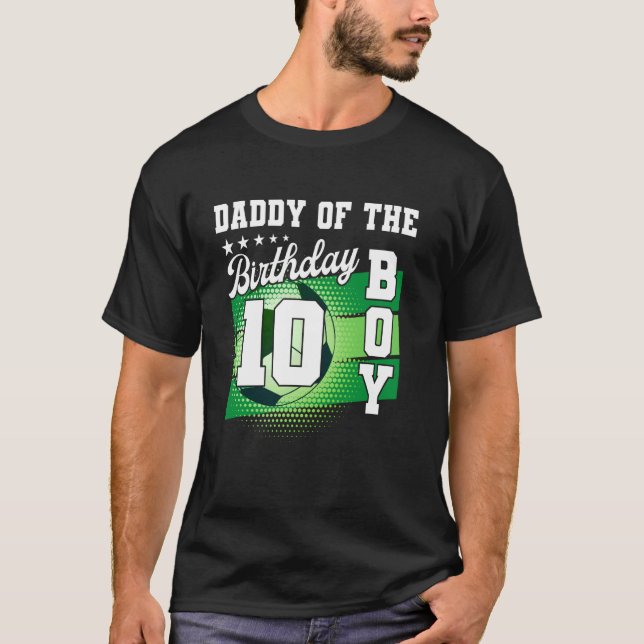 Camiseta Papá Del Niño De Cumpleaños Es Mi Décimo Niño De C (Anverso)