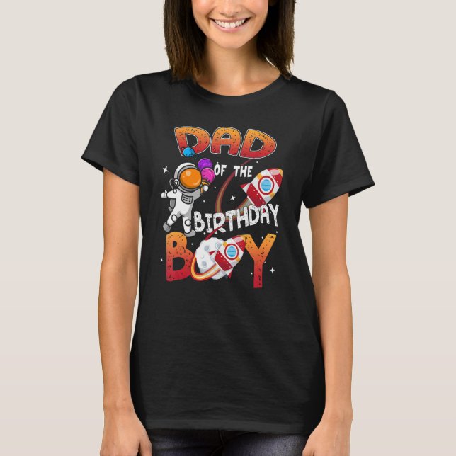 Camiseta Papá Del Niño De Cumpleaños Feliz Cumpleaños Funny (Anverso)
