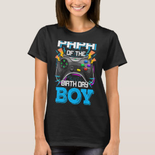 Camiseta Papá Del Niño De Cumpleaños Feliz Juego De Video D