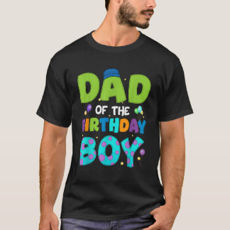 Camiseta Papá Del Niño De Cumpleaños Funny Monster Fiesta D