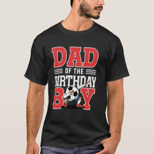 Camiseta Papá del niño de cumpleaños Fútbol Dab Papá Cumple