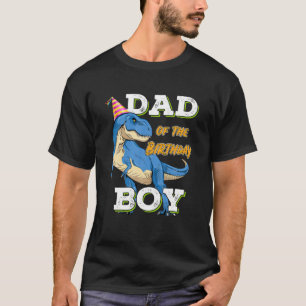 Camiseta Papá Del Niño De Cumpleaños Que Coincide Con Dinos