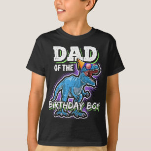 Camiseta Papá del niño de cumpleaños que coincide Dinosauri