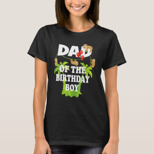 Camiseta Papá Del Niño De Cumpleaños Sloth Kid B Day Fiesta