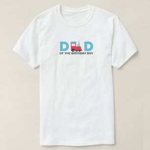 Camiseta Papá del niño de cumpleaños Tren Familia de cumple