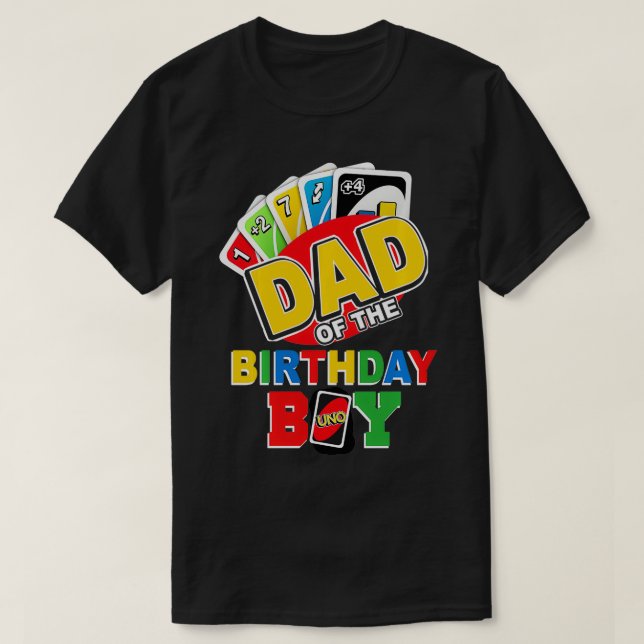 Camiseta Papá del niño de cumpleaños uno papá papá papá pad (Diseño del anverso)