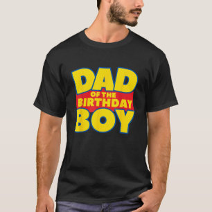 Camiseta Papá Del Niño Del Cumpleaños Del Juguete Tema De H