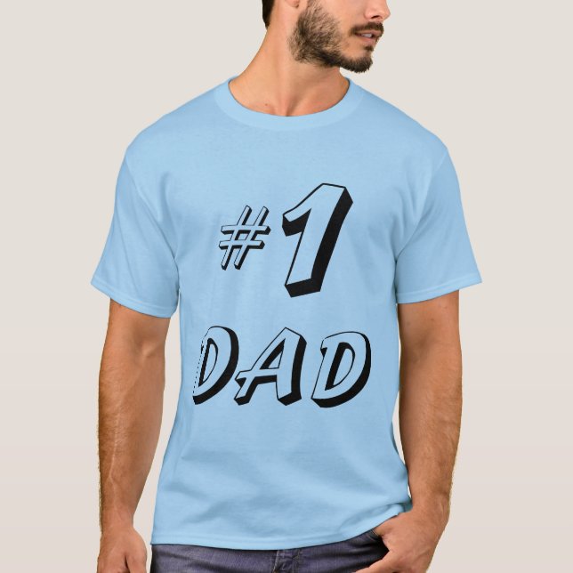 Camiseta Papá del número 1 (Anverso)