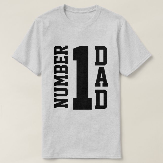 Camiseta Papá del número 1 (Diseño del anverso)
