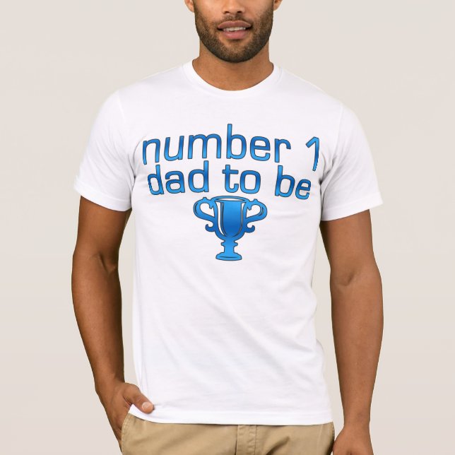 Camiseta Papá del número 1 a ser (Anverso)
