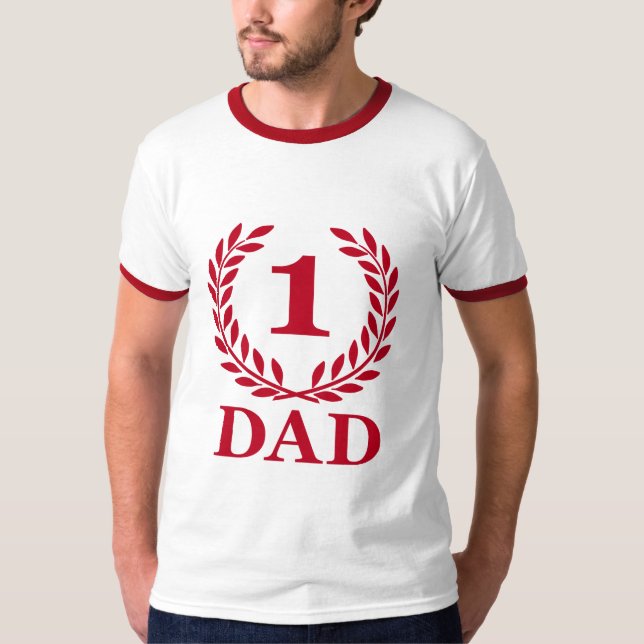Camiseta Papá del número uno (Anverso)