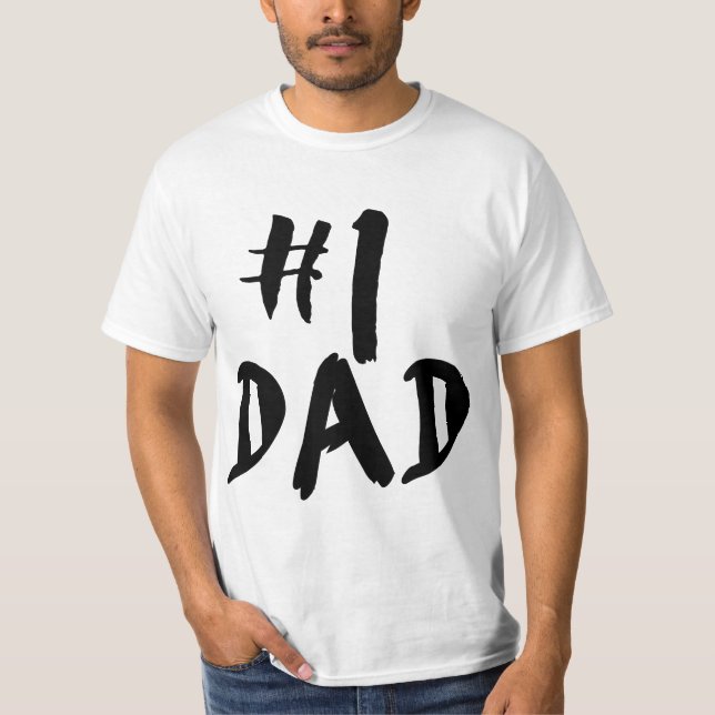 Camiseta Papá del número uno (Anverso)