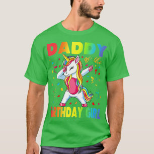 Camiseta Papá Del Padre Chica De Cumpleaños Regalo Unicorn 
