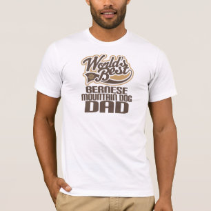 Camiseta Papá del perro de montaña de Bernese (mundos