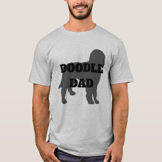 Camiseta Papá del perro del Doodle (Anverso)