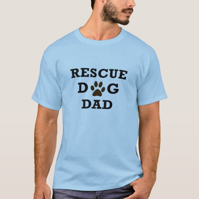 Camiseta Papá del perro del rescate (Anverso)