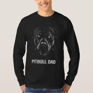 Camiseta Papá del perro militar Pitbull