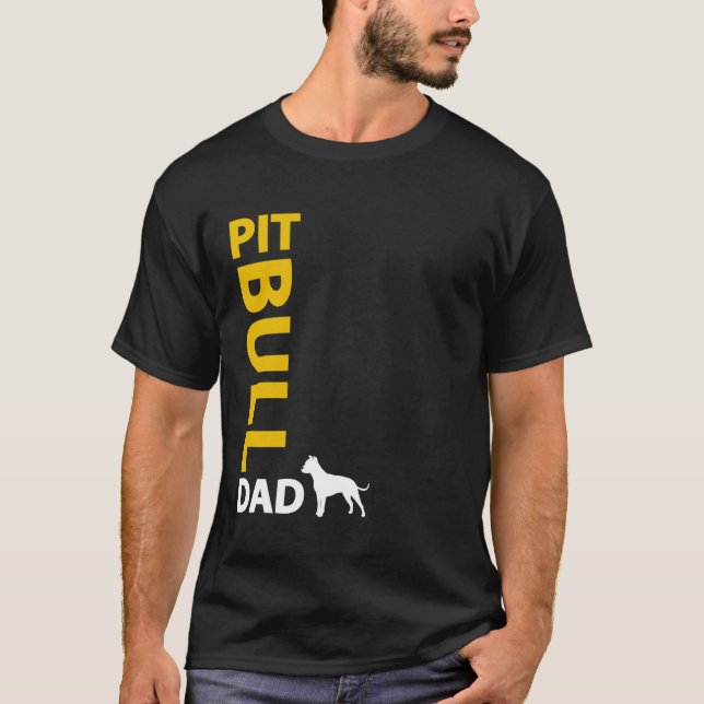 Camiseta Papá del pitbull (Anverso)