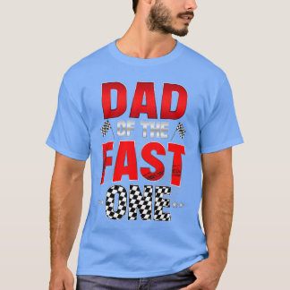 Camiseta Papá Del Rápido Partido De Familia De Un Cumpleaño