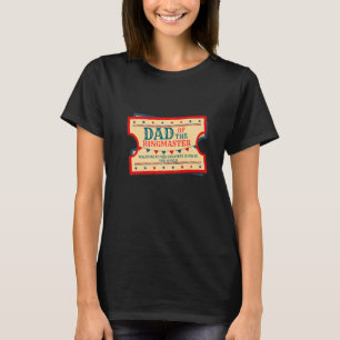 Camiseta Papá Del Ringmaster De Cumpleaños Niños Circus Fie