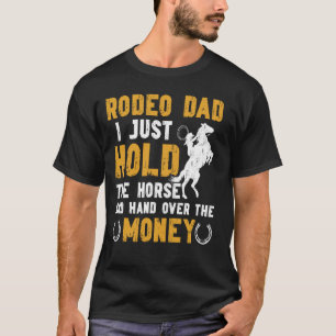 Camiseta Papá del Rodeo Sostén el Caballo Padre de un Jinet