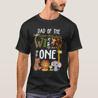 Camiseta Papá Del Salvaje Ani De La Selva Safari De Un Zool
