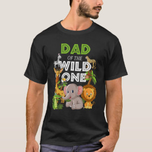 Camiseta Papá Del Salvaje Ani De La Selva Safari De Un Zool