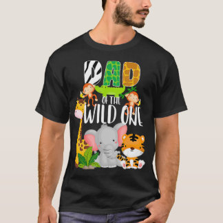 Camiseta Papá del salvaje tema de un zoológico Safari cumpl