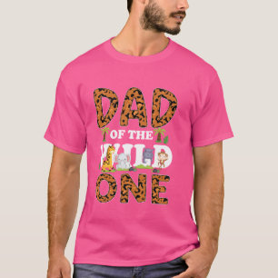 Camiseta Papá Del Salvaje Tema Del Zoológico De Un Cumpleañ