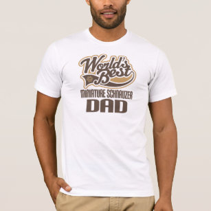 Camiseta Papá del Schnauzer miniatura (mundos mejores)