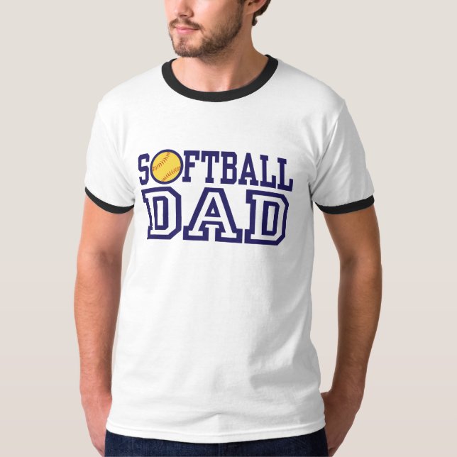 Camiseta Papá del Softbol (Anverso)