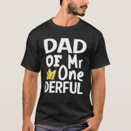 Camiseta Papá del Sr. OneMaravilloso Fiesta de cumpleaños c