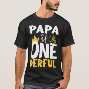 Camiseta Papá del Sr. Un Derful WonMaravilloso Fiesta de cu