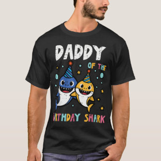 Camiseta Papa del tiburón de cumpleaños Fiesta familiar
