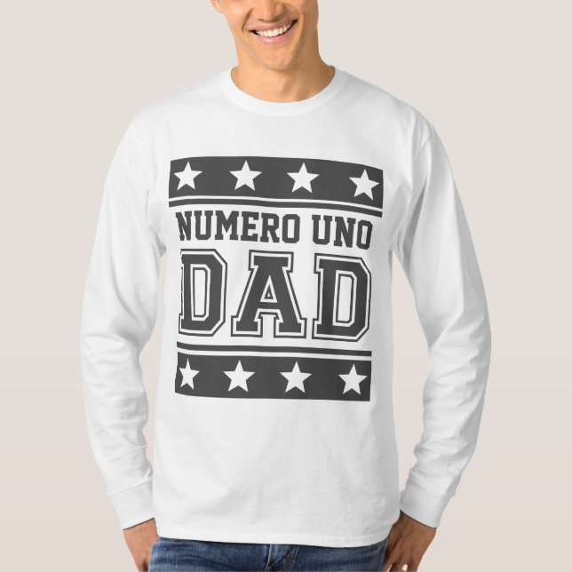 Camiseta Papá del Uno de Numero (Anverso)