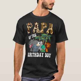 Camiseta Papá del zoológico Bday Safari Celebrati