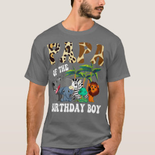 Camiseta Papá del zoológico Bday Safari Celebrati