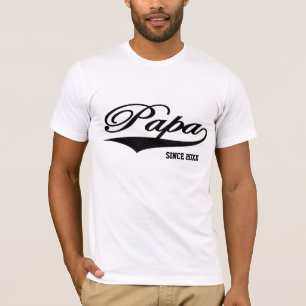 Camiseta Papá desde 20XX (personalizable)