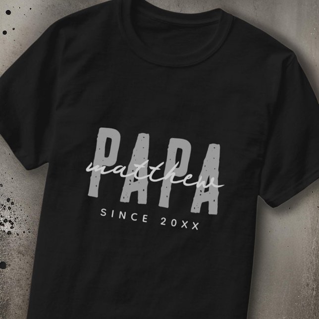 Camiseta Papá desde el 20XX Elegante moderno simple (Subido por el creador)