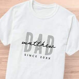 Camiseta Papá desde el 20XX Preppy simple moderno