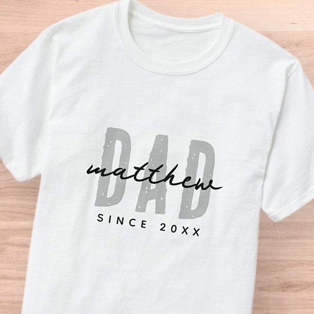 Camiseta Papá desde el 20XX Preppy simple moderno (Subido por el creador)