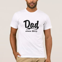 Camiseta Papá desde el día de padre modificado para