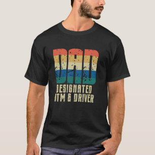 Camiseta Papá Designado Cajero Automático Y Conductor Humor