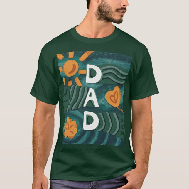 Camiseta Papá - Día Nacional de Apreciación de Papá Verde (Anverso)
