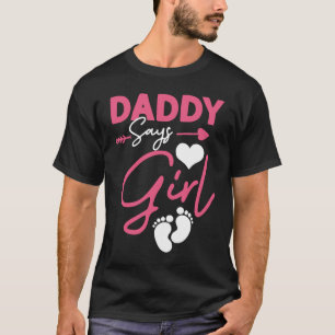 Camiseta Papá dice que el bebé Chica está haciendo pareja c