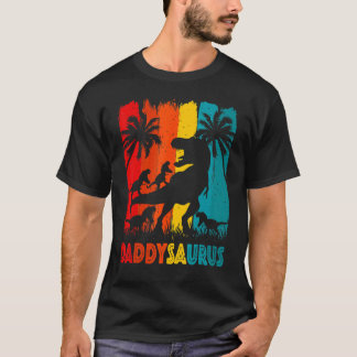 Camiseta Papa Dinosaurio Daddysaurus 4 Cuatro Niños Para Dí