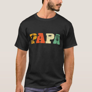 Camiseta Papa Disk Golf Lover Frisbee Golfing Dad Sp