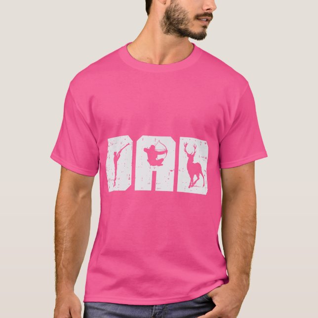 Camiseta Papá Disparando al Arquero de Arcos de Arcos de Ar (Anverso)