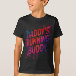 Camiseta Papá divertido compañero de carrera papá medio mar